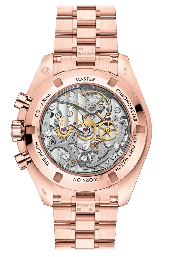 Omega Speedmaster Moonwatch Professional Chronograph 18K Sedna™ Gold & Diamonds Men's Watch - Premium Luxury Product