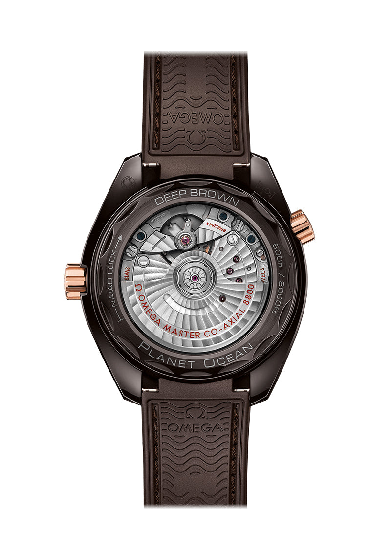 Omega Seamaster Planet Ocean Co?Axial Master Chronometer Brown eramic & 18K Sedna™ gold Men's Watch - Premium Luxury Product