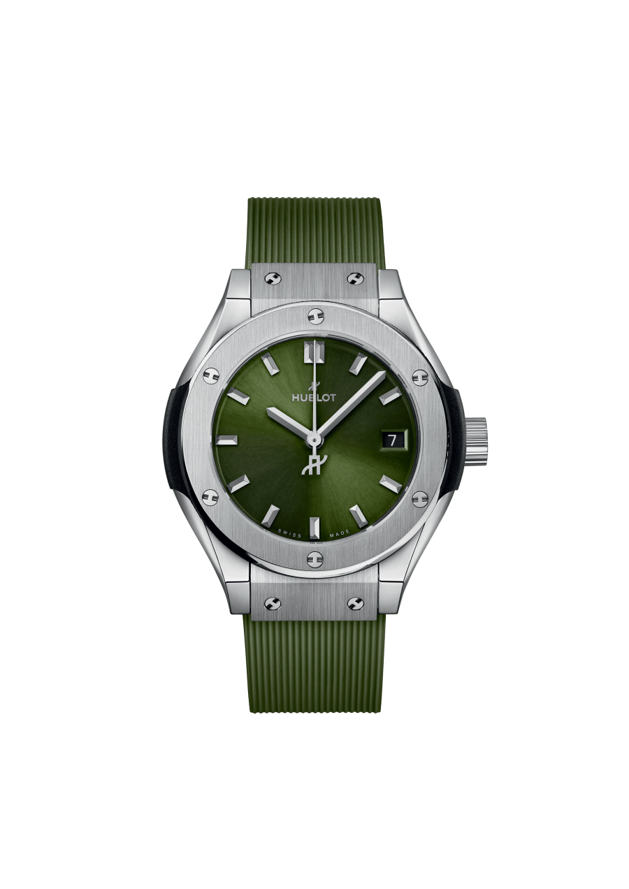 Hublot Classic Fusion Green Titanium Unisex Watch - Premium Luxury Product