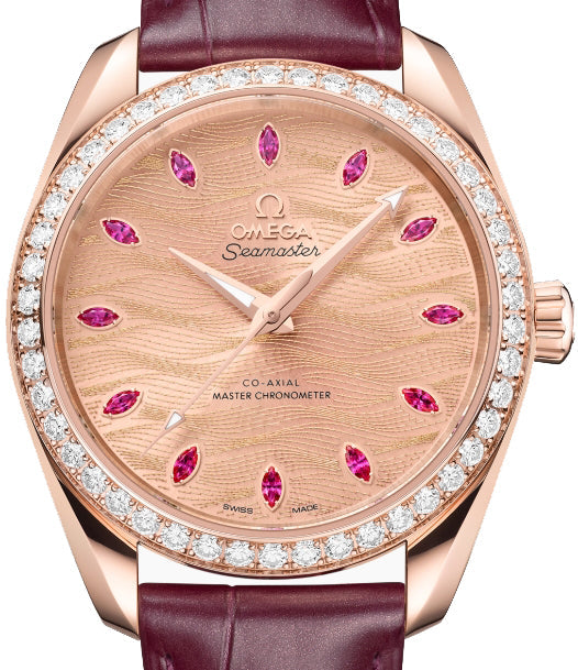 Omega Seamaster Aqua Terra Chronometer 18K Sedna™ gold & Diamonds Unisex Watch - Premium Luxury Product