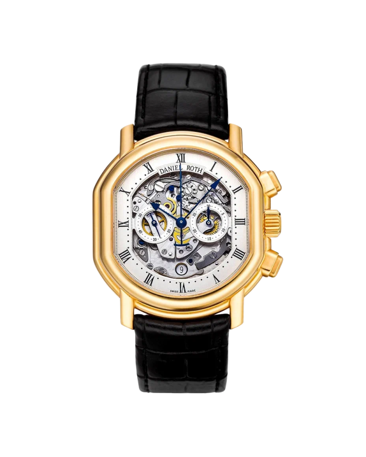 Daniel Roth Academie Masters Chronograph 18K Yellow Gold Men's Watch - Premium Luxury Product