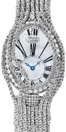 Breguet Reine de Naples 18K White Gold & Diamonds Lady's Watch - Premium Luxury Product