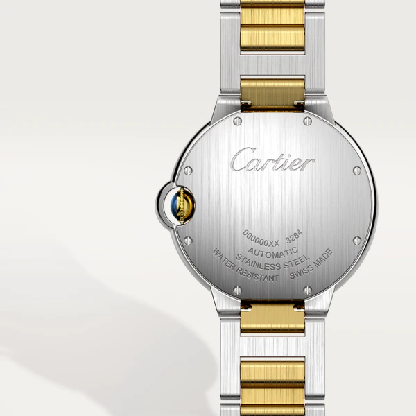 Cartier Ballon Bleu 33 mm Stainless steel & Rose gold Lady's Watch - Premium Luxury Product