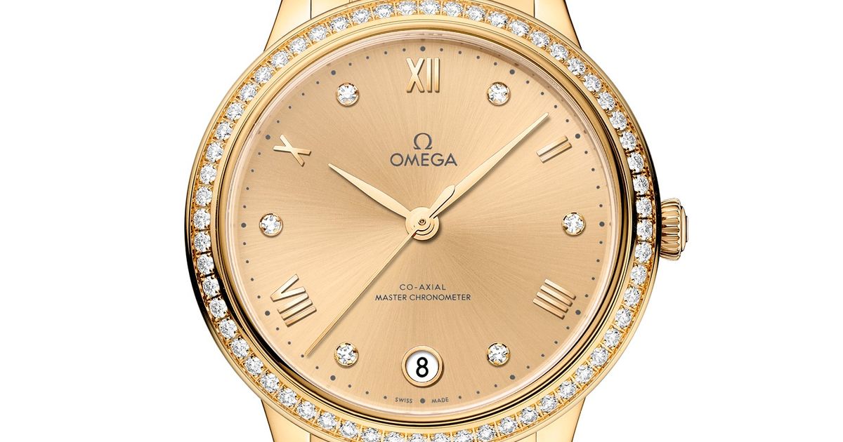 Omega De ville Prestige 18K Yellow Gold & Diamonds Lady's Watch - Premium Luxury Product