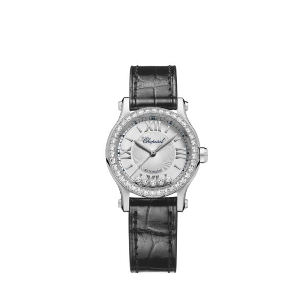 Chopard Happy Sport Stainlees steel & Diamonds Ladies Watch - Premium Luxury Product