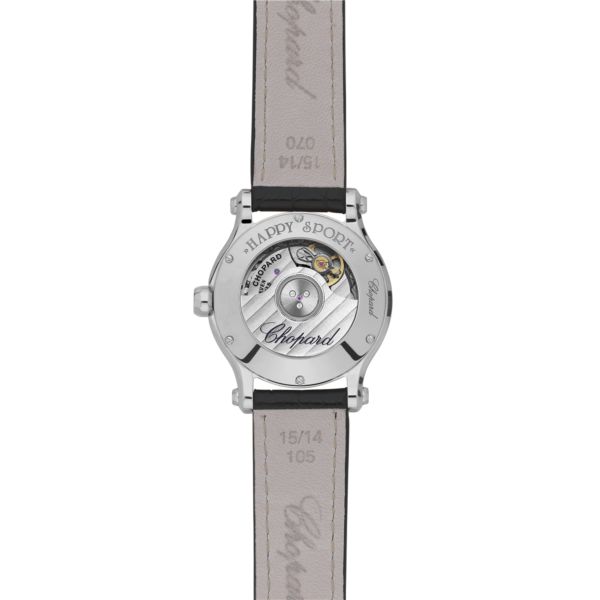 Chopard Happy Sport Stainlees steel and Ethical Rose Gold  & Diamonds Ladies Watc - Premium Luxury Product