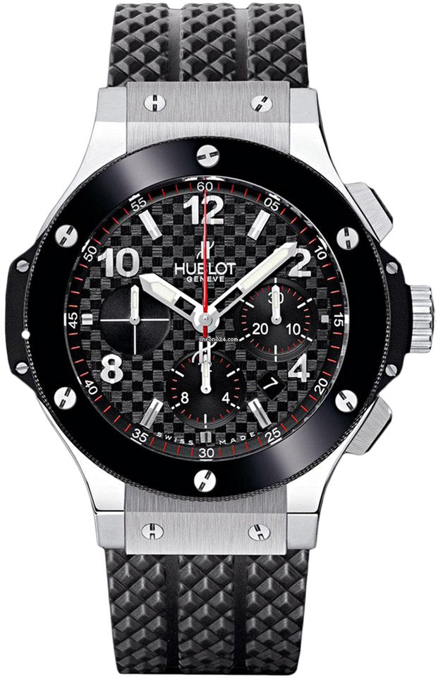 Hublot Big Bang Stainless Steel Carbon Rubber Chronograph Automatic Men’s Watch - Premium Luxury Product