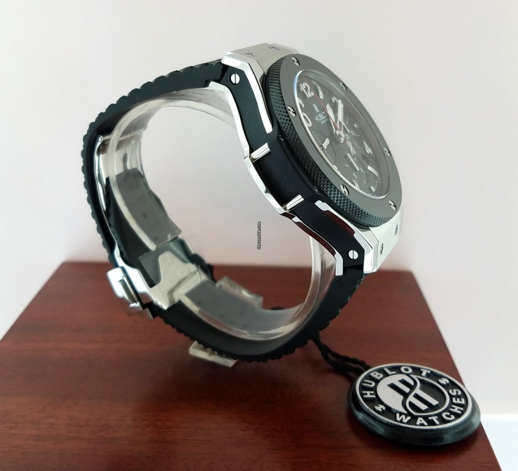 Hublot Big Bang Stainless Steel Carbon Rubber Chronograph Automatic Men’s Watch - Premium Luxury Product