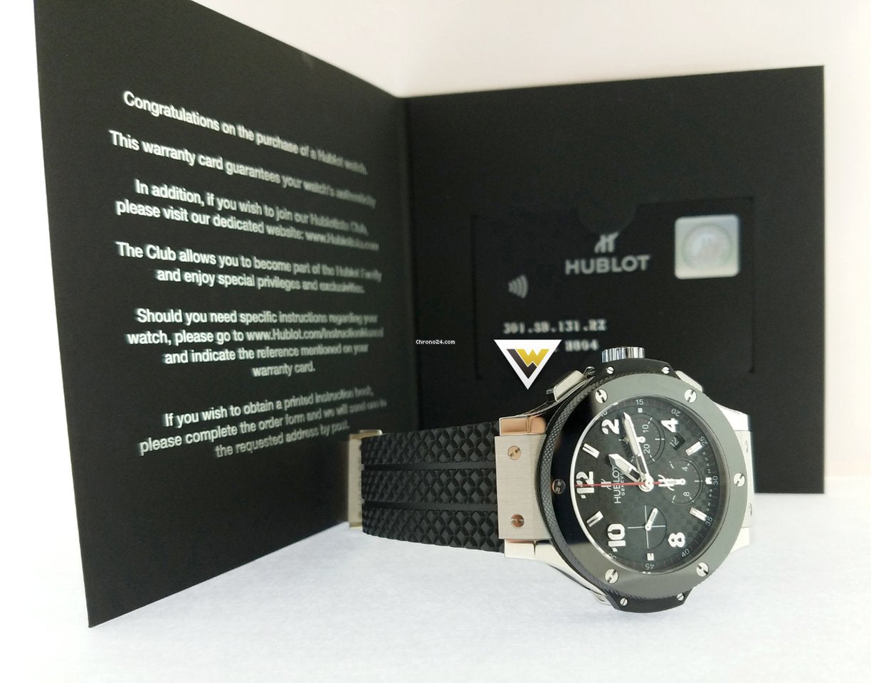 Hublot Big Bang Stainless Steel Carbon Rubber Chronograph Automatic Men’s Watch - Premium Luxury Product