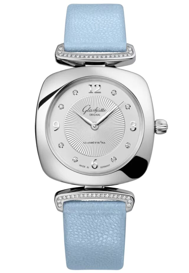 Glashutte Original Lady Collection Pavonia Stainless steel & Diamonds Lady's Watch - Premium Luxury Product
