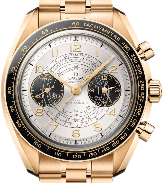 Omega Speedmaster Two Counters Chronograph 18K Moonshine™ Gold Men's Watch - Premium Luxury Product