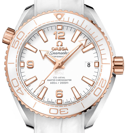 Omega Seamaster Planet Ocean Co?Axial Master Chronometer 18K Sedna™ gold Lady's Watch - Premium Luxury Product