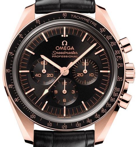 Omega Speedmaster Moonwatch Professional Chronograph 18K Sedna™ Gold & Ceramic Men's Watch - Premium Luxury Product