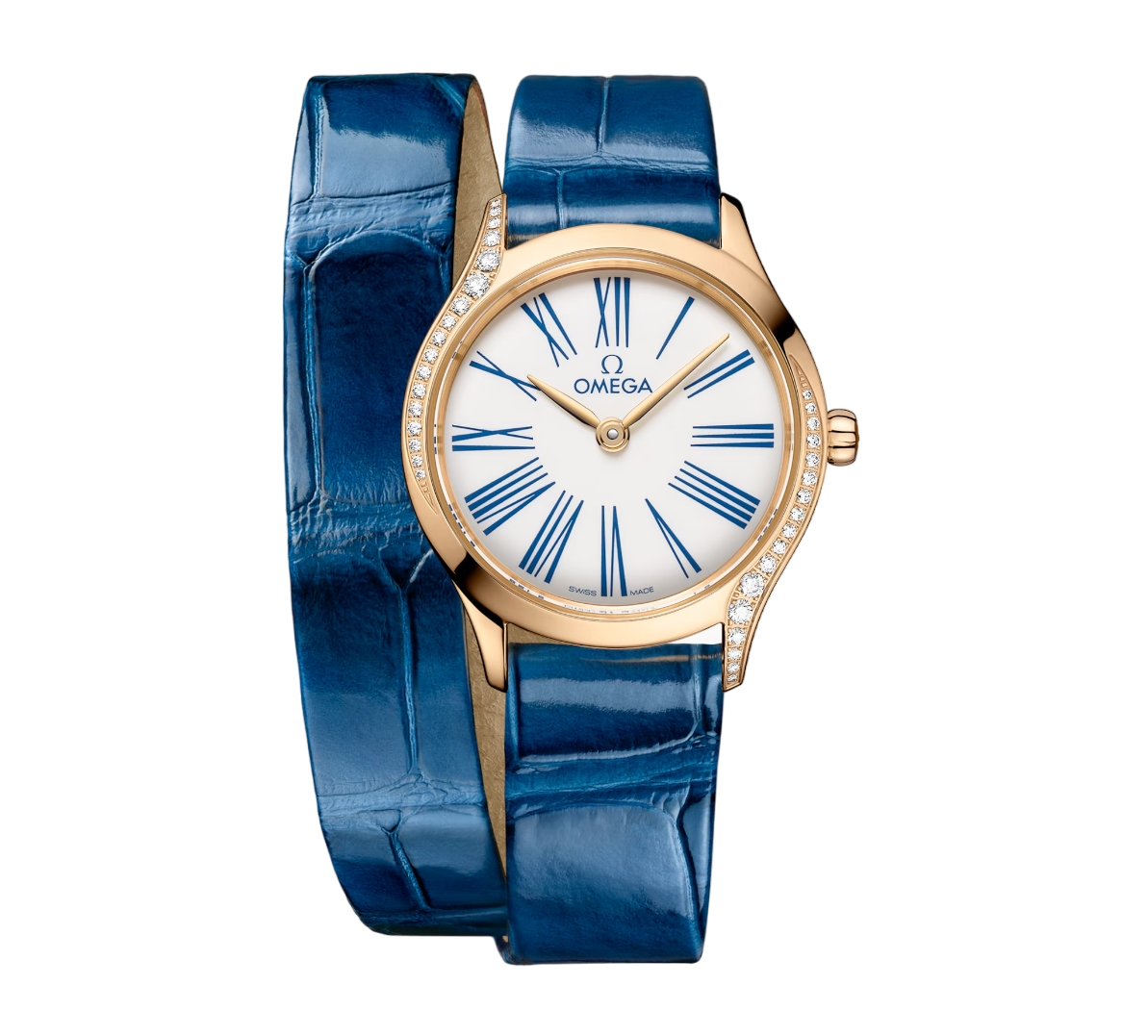 Omega De ville Mini Trésor 18K Moonshine™ Gold & Diamonds Lady's Watch - Premium Luxury Product