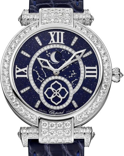 Chopard Imperiale Moonphase Ethical 18K White Gold & Diamonds Ladies Watch - Premium Luxury Product