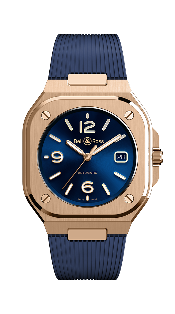 Bell & Ross Instruments BR 05 BLUE GOLD Mens Watch - Premium Luxury Product