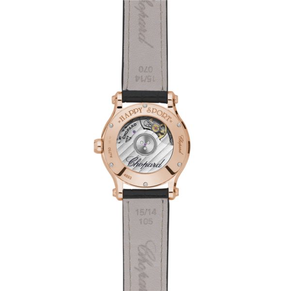 Chopard Happy Sport Ethical Rose Gold & Diamonds Ladies Watch - Premium Luxury Product