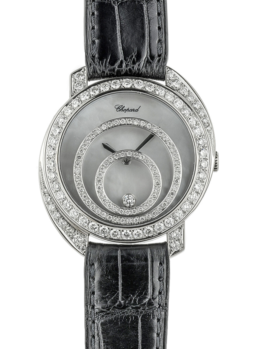 Chopard Happy Spirit 18K White Gold & Diamonds Lady's Watch - Premium Luxury Product