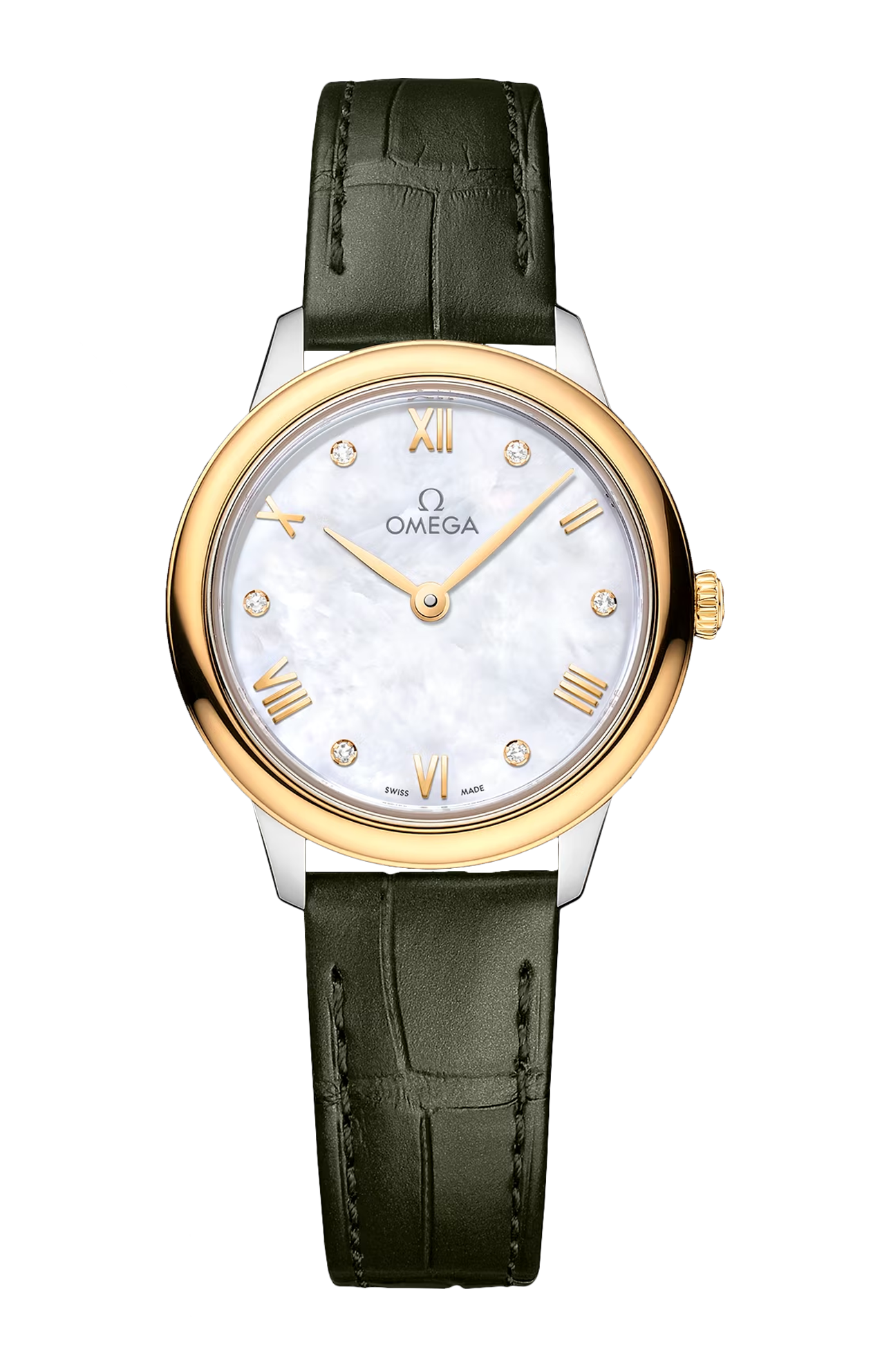 Omega De ville Prestige Stainless steel & 18K Yellow Gold Lady's Watch - Premium Luxury Product