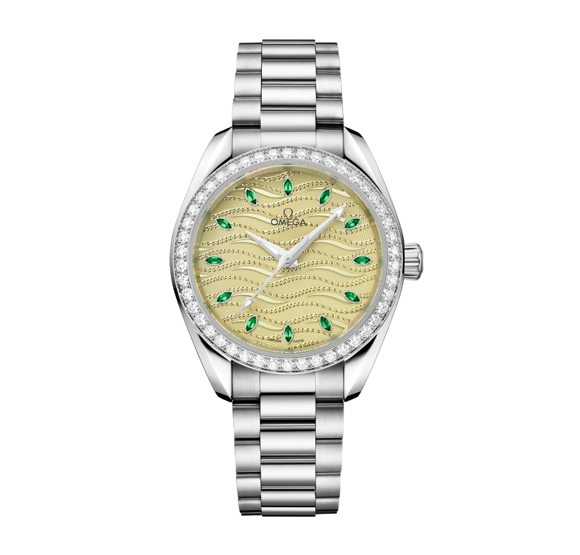 Omega Seamaster Aqua Terra 18K Canopus Gold™& Diamonds Lady's Watch - Premium Luxury Product