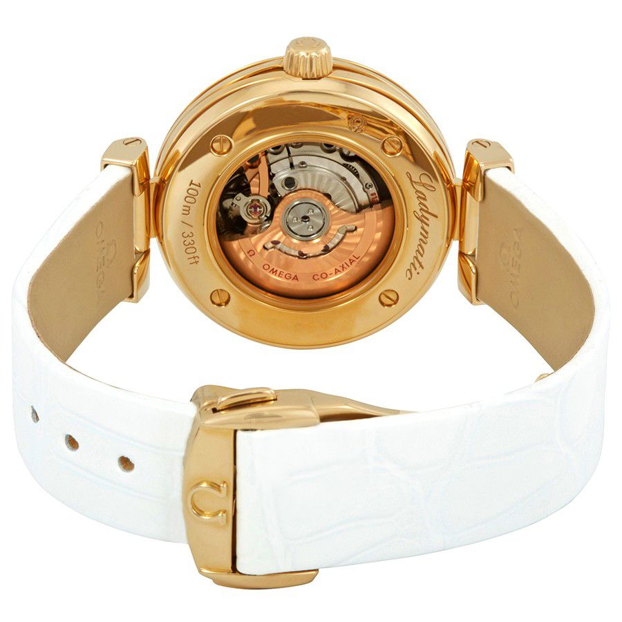 Omega De Ville Co-Axial Master Chronometer 18K Yellow Gold & Diamonds Lady's Watch - Premium Luxury Product