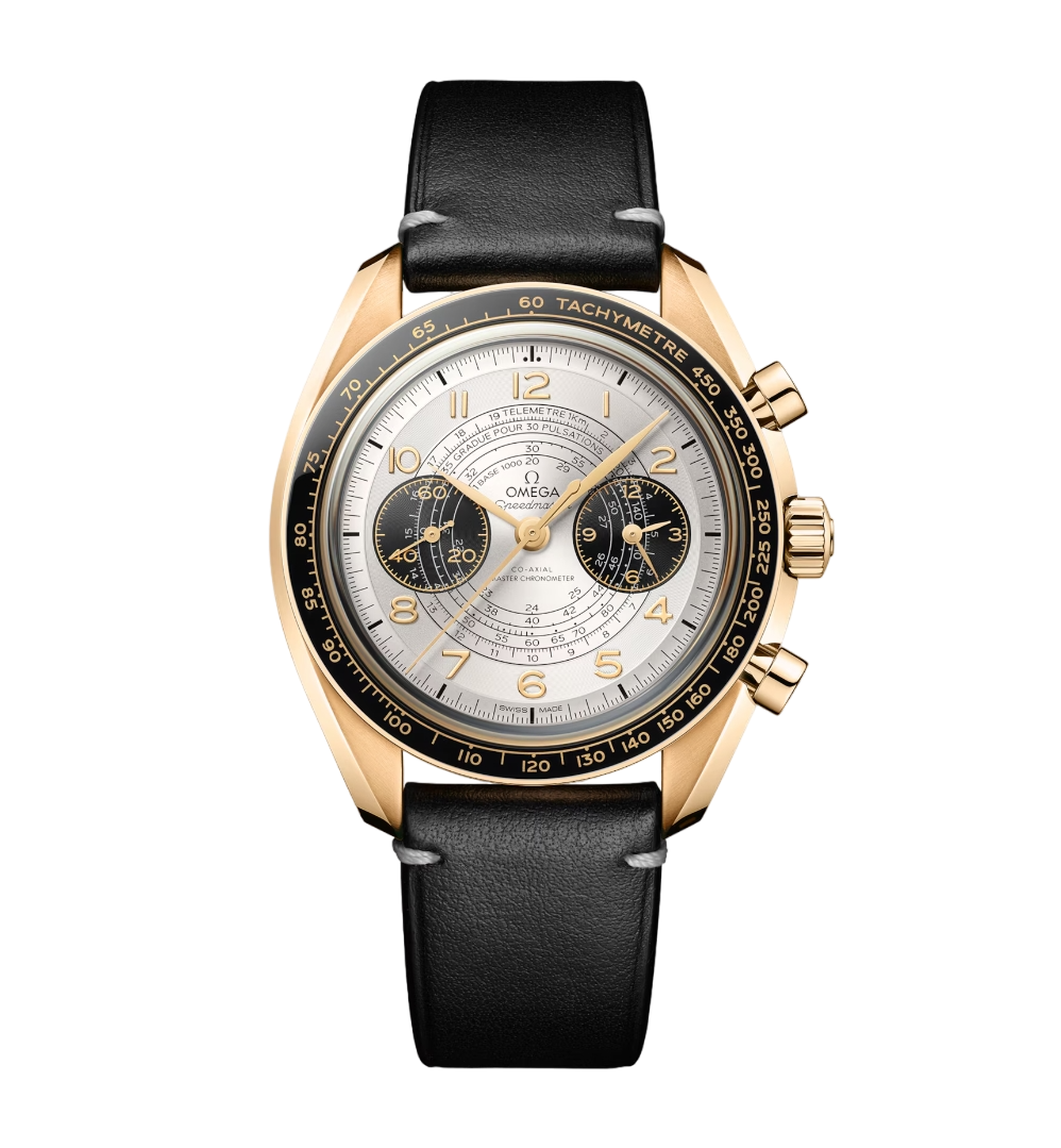 Omega Speedmaster Two Counters Chronograph 18K Moonshine™ Gold Men's Watch - Premium Luxury Product
