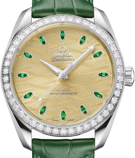 Omega Seamaster Aqua Terra 18K Canopus Gold™ & Diamonds Unisex Watch - Premium Luxury Product