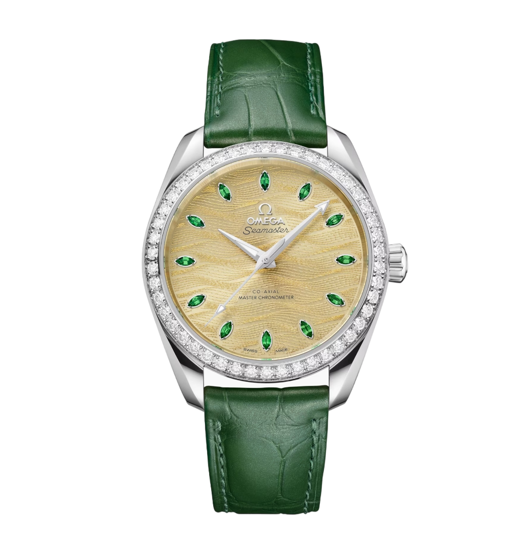 Omega Seamaster Aqua Terra 18K Canopus Gold™ & Diamonds Unisex Watch - Premium Luxury Product