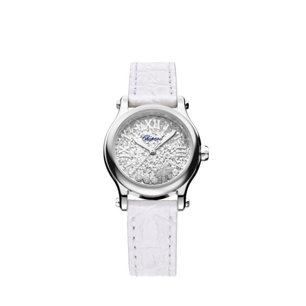 Chopard Happy Sport Stainlees steel & Diamonds HAPPY SNOWFLAKES Ladies Watch - Premium Luxury Product