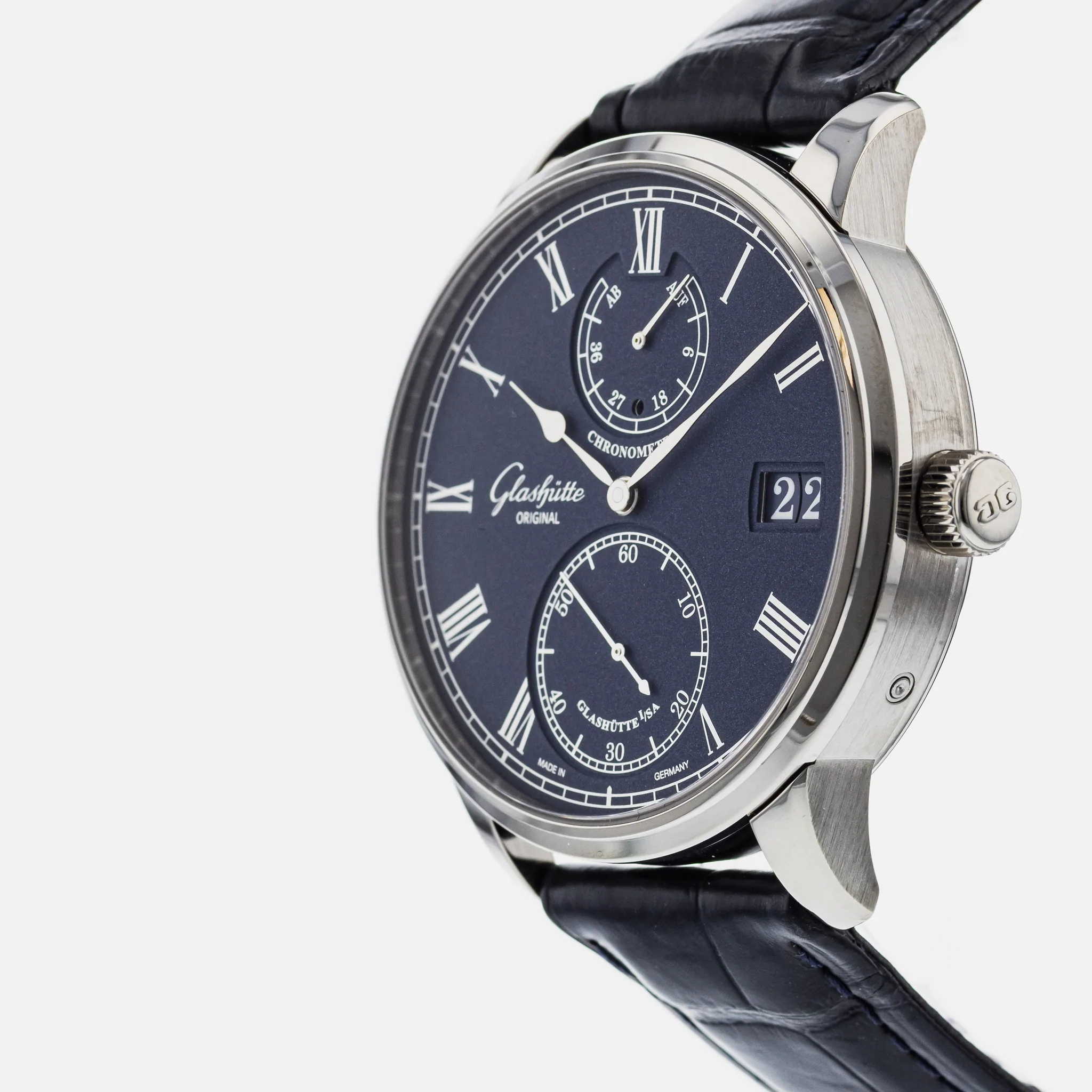 Glashutte Original Senator Chronometer White Gold Men's Watch - Premium Luxury Product