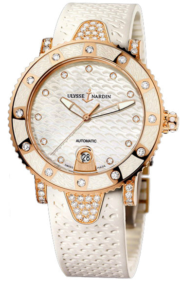 Ulysse Nardin Marine Lady Diver Starry Night 18k Rose Gold & Diamonds Ladies Watch