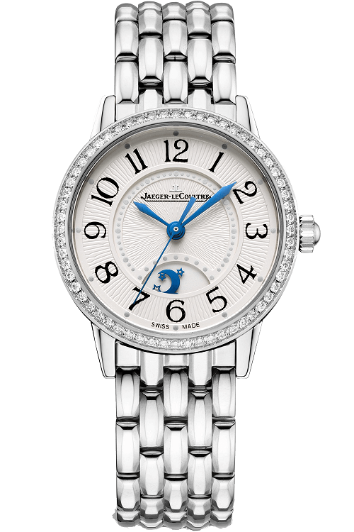 Jaeger-Lecoultre Reverso Classic Night & Day Stainless steel & Diamonds Lady's Watch - Premium Luxury Product