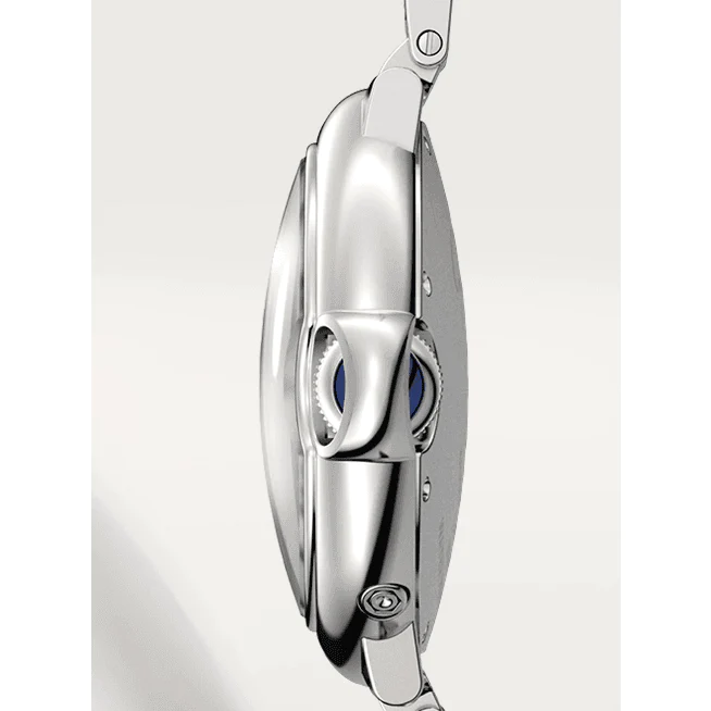 Cartier Ballon Bleu 33 mm Stainless steel & Diamonds Lady's Watch - Premium Luxury Product