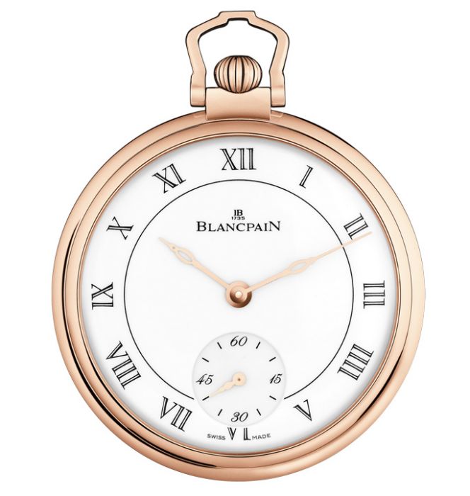 Blancpain Metiers D'art Montre De Poche Demi-Savonnette 18K Red Gold Man's Watch - Premium Luxury Product