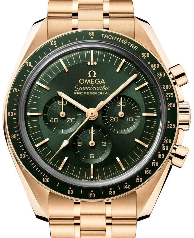 Omega Speedmaster Moonwatch Professional Chronograph 18K Moonshine™ Gold & Ceramic Men's Watch - Premium Luxury Product
