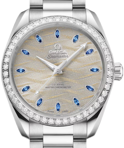 Omega Seamaster Aqua Terra 18K Canopus Gold™ & Diamonds Unisex Watch - Premium Luxury Product