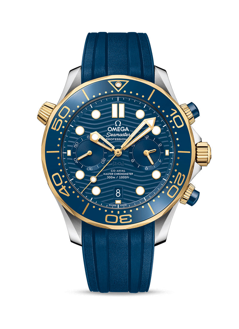 Omega Seamaster Diver Stainless steel & 18K Yellow gold Men's Watch - Premium Luxury Product