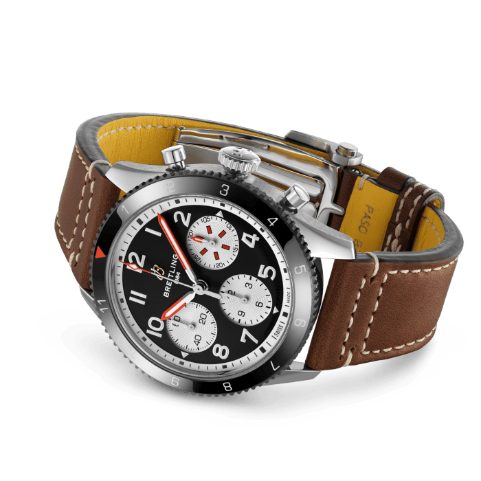 Breitling Classic AVI Chronograph 42 mm Mosquito Stainless steel & Ceramic Men's Watch - Premium Luxury Product