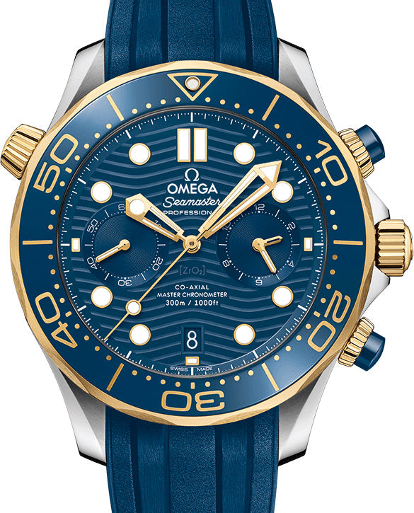 Omega Seamaster Diver Stainless steel & 18K Yellow gold Men's Watch - Premium Luxury Product