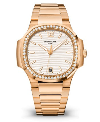 Patek Philippe Nautilus Automatic 18K Rose Gold with Diamonds Ladies Watch