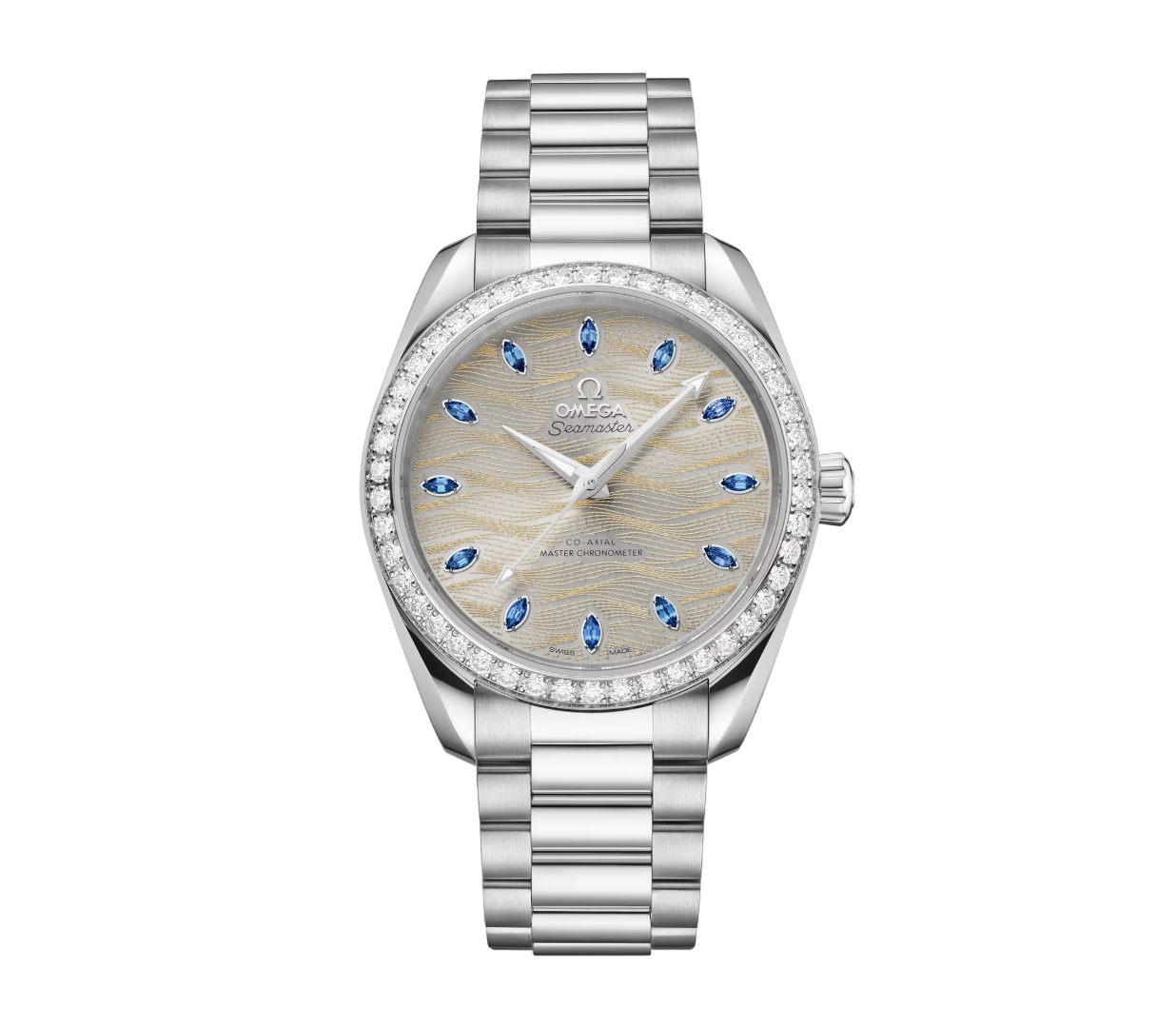 Omega Seamaster Aqua Terra 18K Canopus Gold™ & Diamonds Unisex Watch - Premium Luxury Product