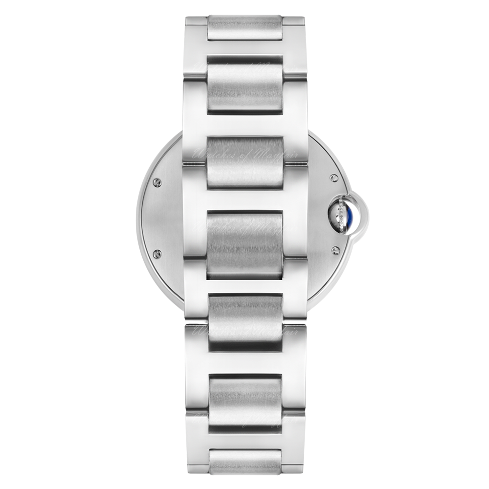 Cartier Ballon Bleu 33 mm Stainless steel & Diamonds Lady's Watch - Premium Luxury Product