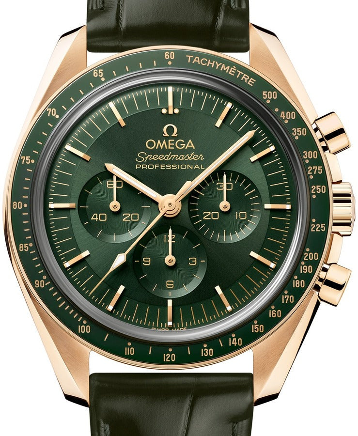 Omega Speedmaster Moonwatch Professional Chronograph 18K Moonshine™ Gold & Ceramic Men's Watch - Premium Luxury Product