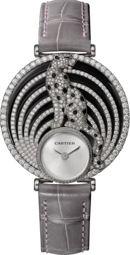 Cartier Panthere De Cartier Rhodiumized 18K White Gold & Diamonds Lady's Watch - Premium Luxury Product