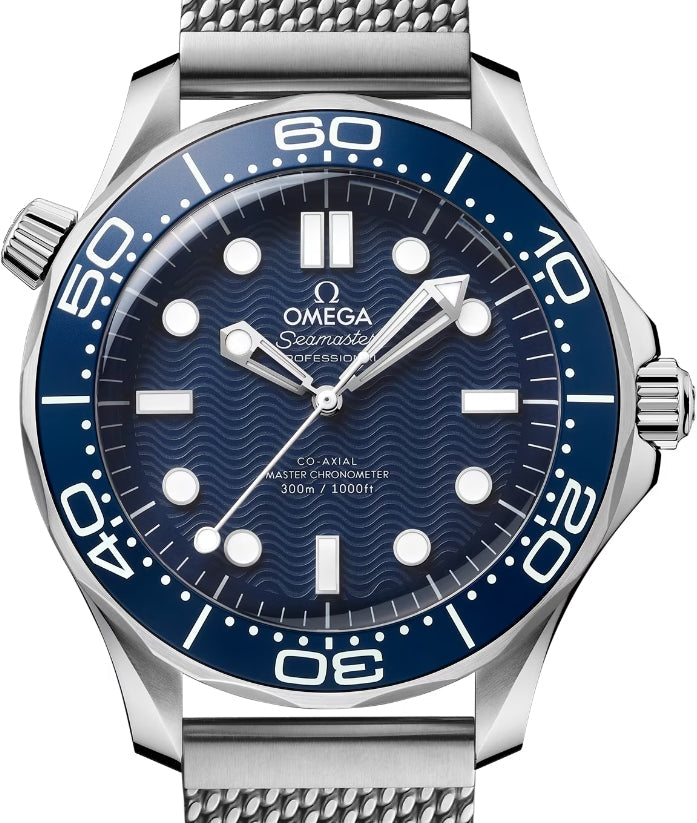 Omega Seamaster Diver Stainless steel &amp; Ceramic Men's Watch - Premium Luxury Product