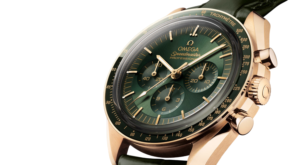 Omega Speedmaster Moonwatch Professional Chronograph 18K Moonshine™ Gold & Ceramic Men's Watch - Premium Luxury Product