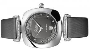 Glashutte Original Lady Collection Pavonia Stainless steel & Diamonds Lady's Watch - Premium Luxury Product