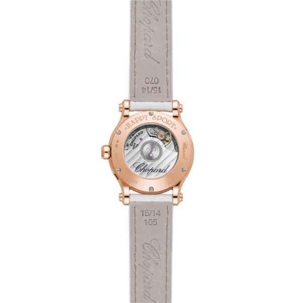 Chopard Happy Sport Ethical Rose Gold & Diamonds Ladies Watch - Premium Luxury Product