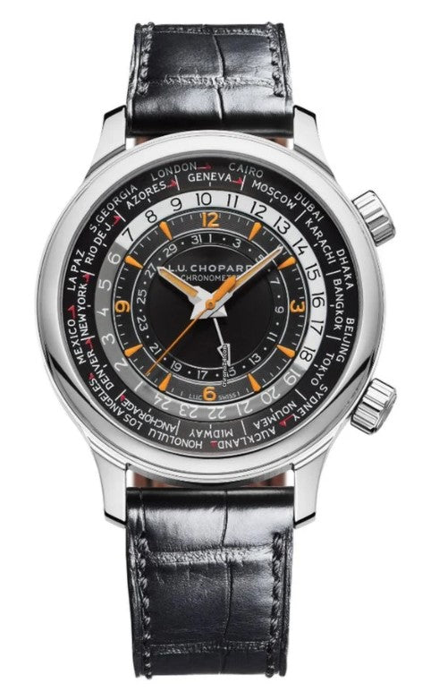 Chopard L.U.C Time Traveler One Stainless Steel Men's Watch - Premium Luxury Product