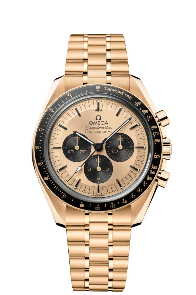 Omega Speedmaster Moonwatch Professional Chronograph 18K Moonshine™ Gold & Ceramic Men's Watch - Premium Luxury Product